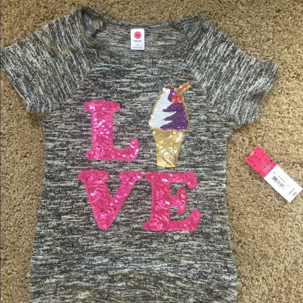 Total Girl top, size 6, new with tags
